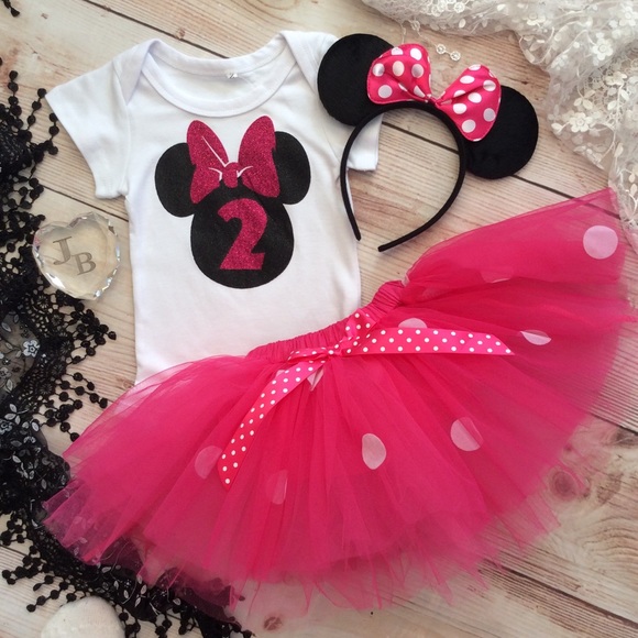 minnie mouse 2nd birthday tutu outfit